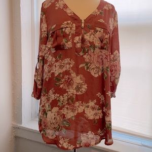 Long floral Blouse